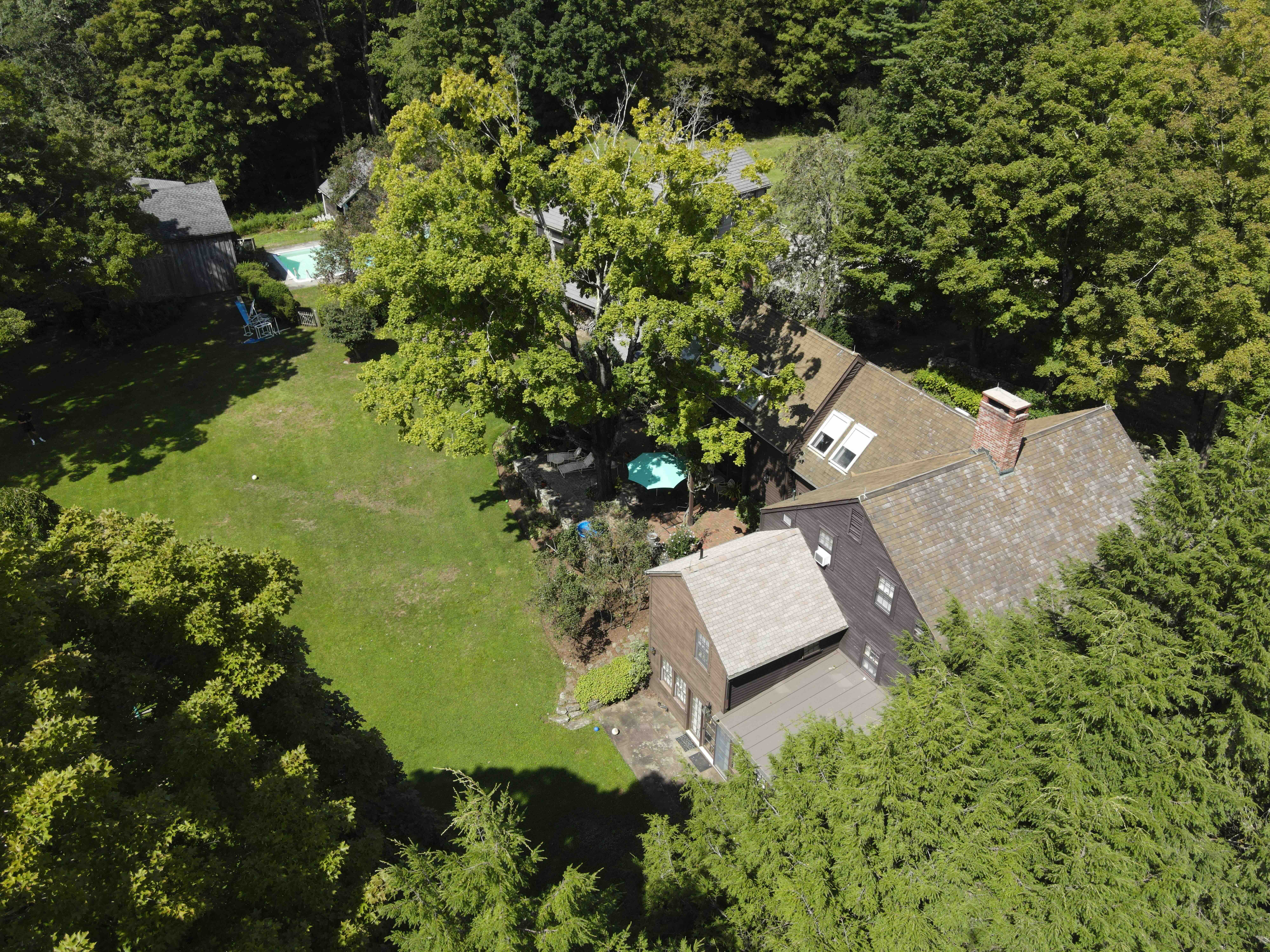 Drone service for real estate of large house