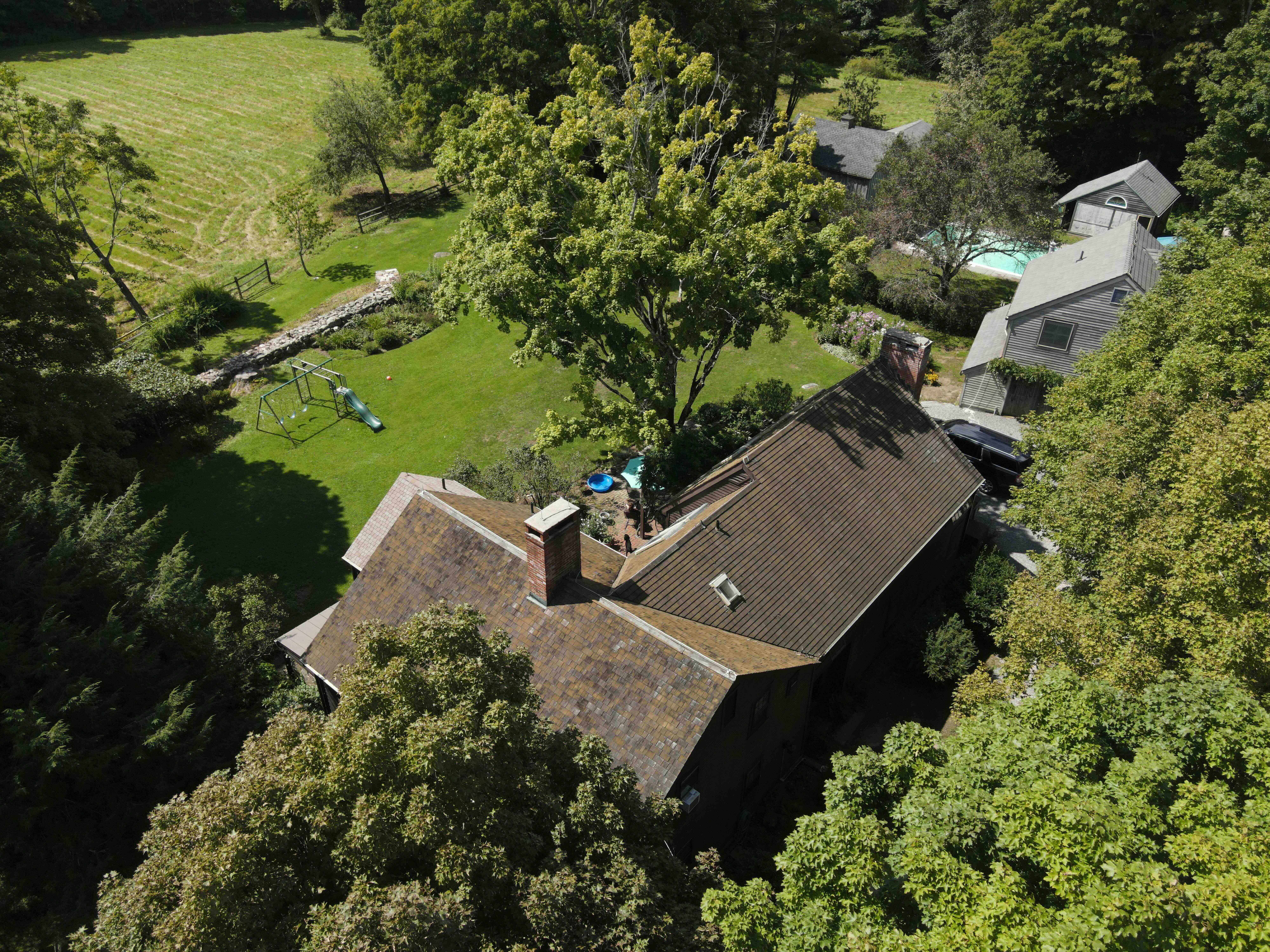 Drone service for real estate of large house