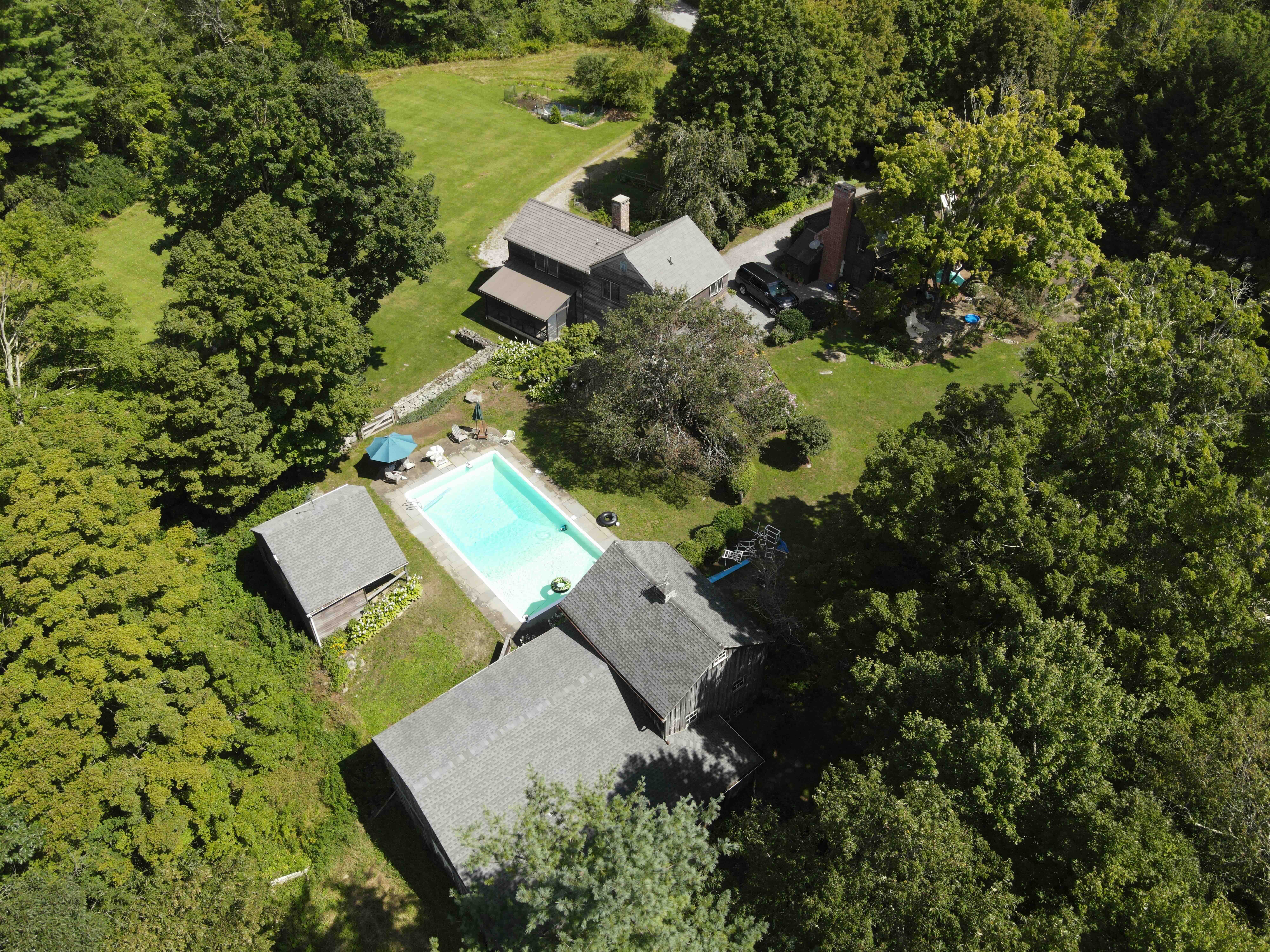 Drone service for real estate of large house