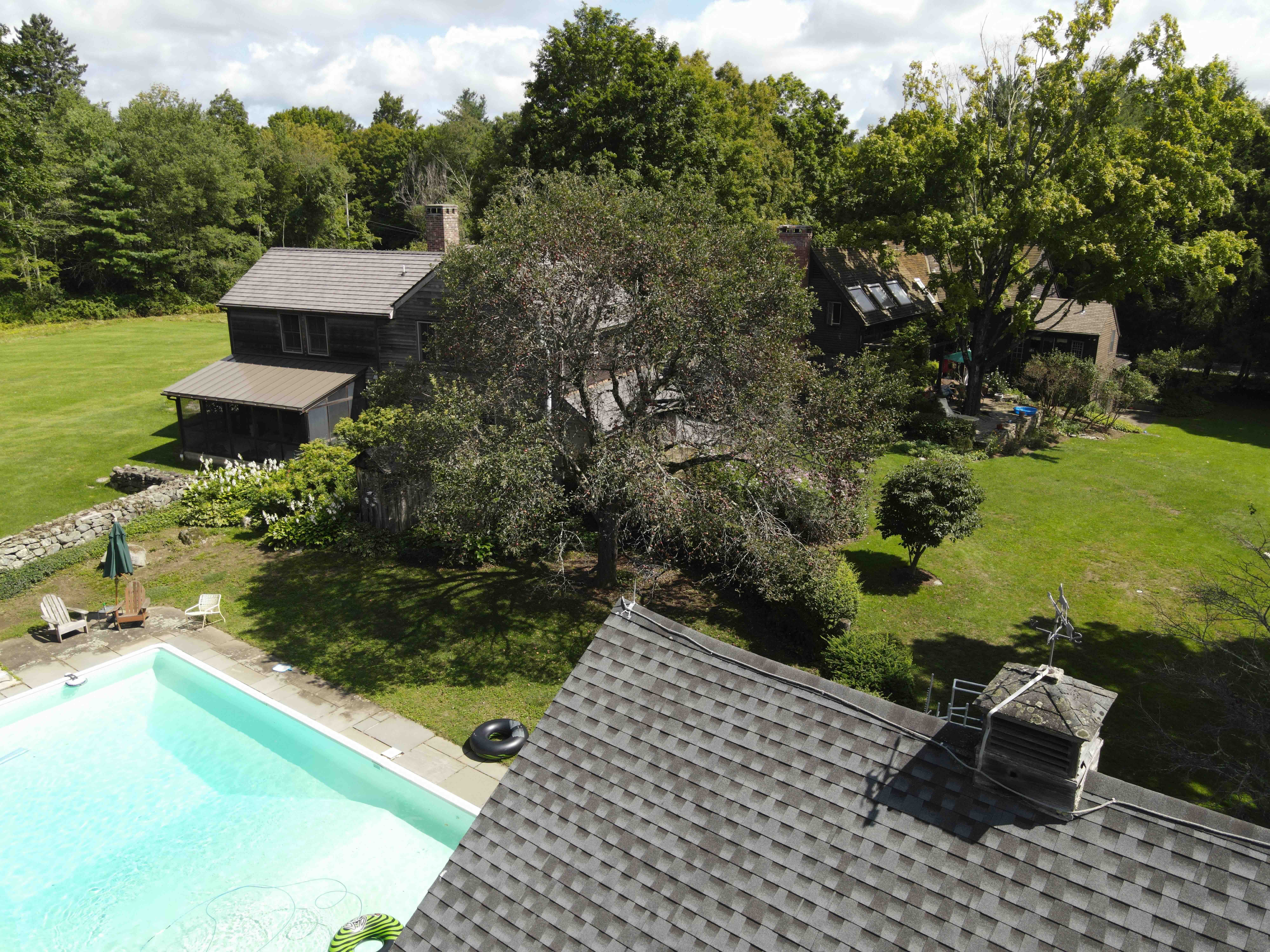 Drone service for real estate of large house
