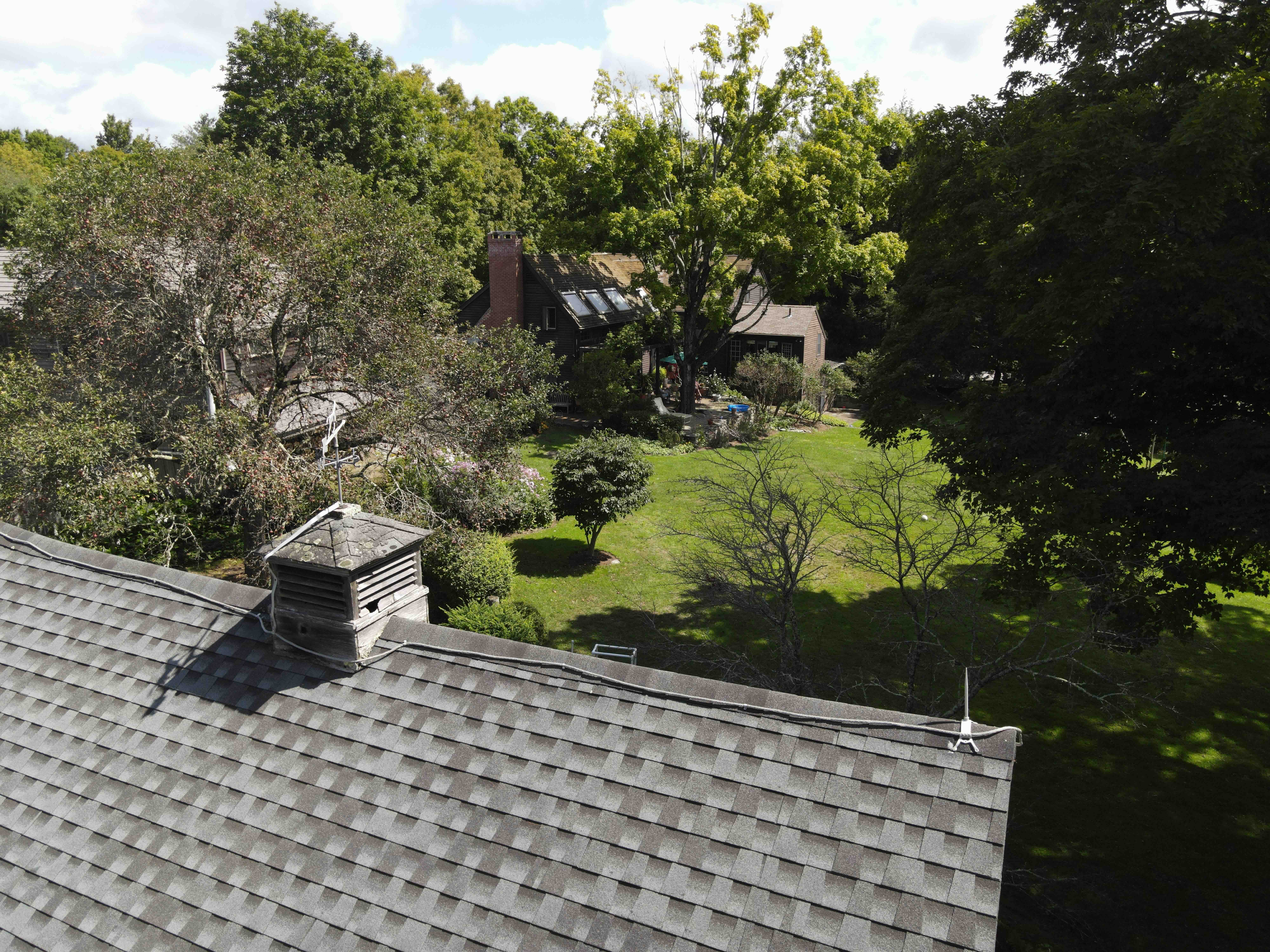 Drone service for real estate of large house