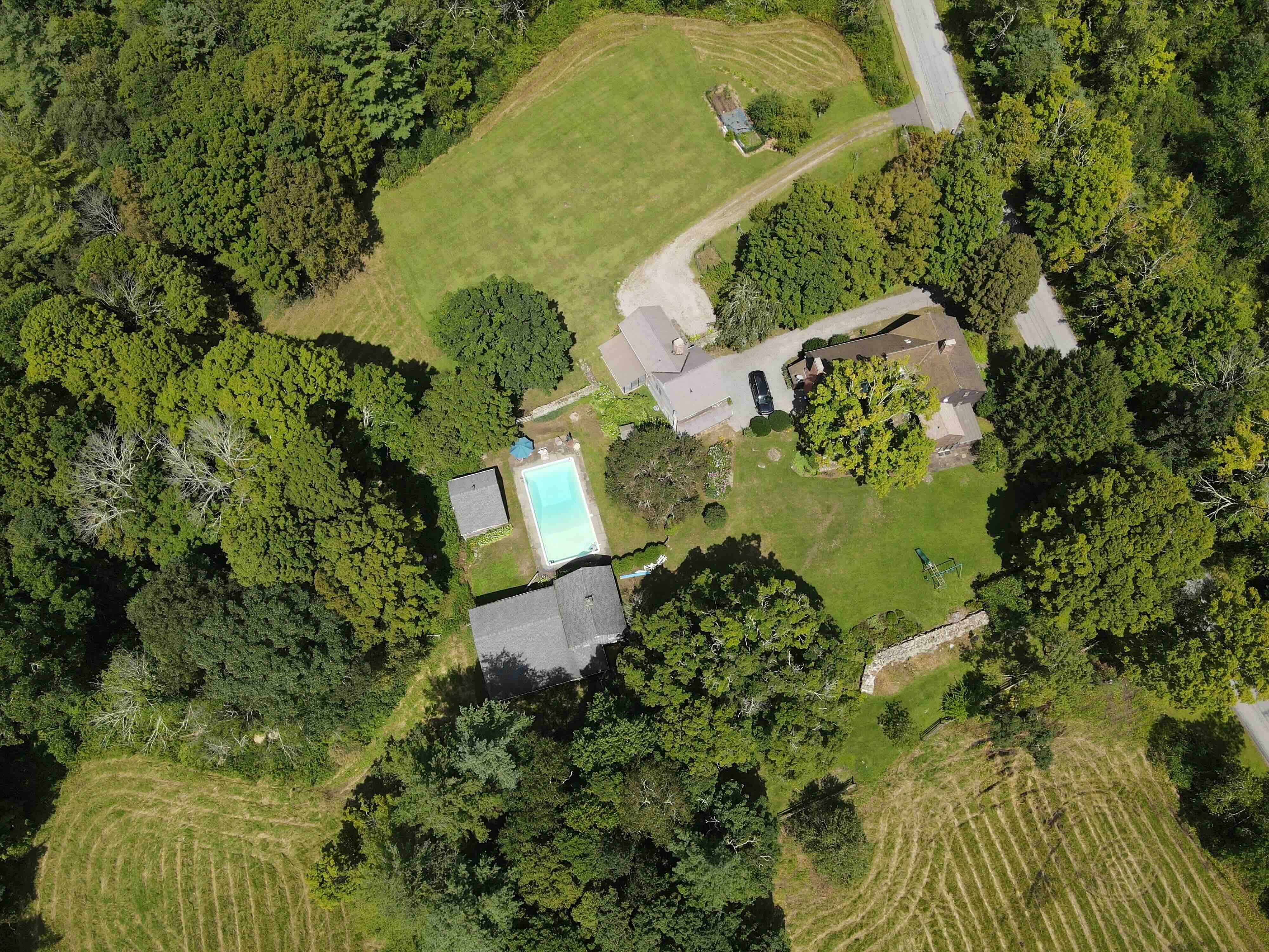 Drone service for real estate of large house